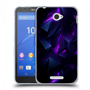 Пластиковый чехол на Sony Xperia E4 с принтом Абстракиция