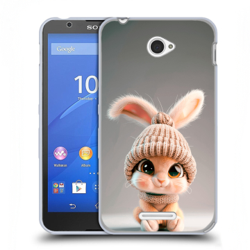 Пластиковый чехол на Sony Xperia E4 с принтом Кролик