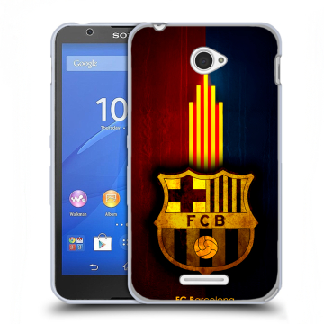 Пластиковый чехол на Sony Xperia E4 с принтом Барселона Barcelona