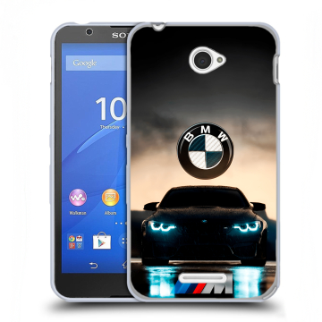 Пластиковый чехол на Sony Xperia E4 с принтом БМВ BMW