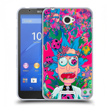 Пластиковый чехол на Sony Xperia E4 с принтом Рик и Морти Rick Morty Пластиковый чехол на Sony Xperia E4 с принтом Рик и Морти Rick Morty