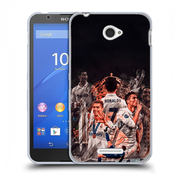 Пластиковый чехол на Sony Xperia E4 с принтом Реал Роналдо Real Ronaldo