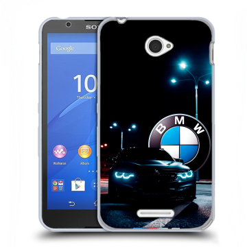 Пластиковый чехол на Sony Xperia E4 с принтом БМВ BMW