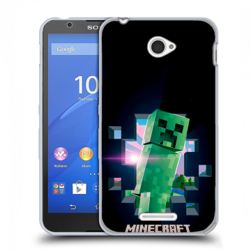 Пластиковый чехол на Sony Xperia E4 с принтом Майнкрафт Minecraft Пластиковый чехол на Sony Xperia E4 с принтом Майнкрафт Minecraft