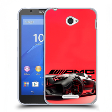 Пластиковый чехол на Sony Xperia E4 с принтом Мерседес Mercedes AMG Пластиковый чехол на Sony Xperia E4 с принтом Мерседес Mercedes AMG