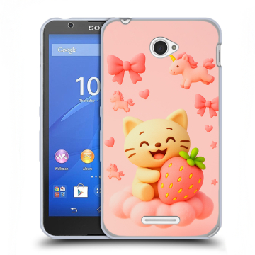Пластиковый чехол на Sony Xperia E4 с принтом для девочек Пластиковый чехол на Sony Xperia E4 с принтом для девочек