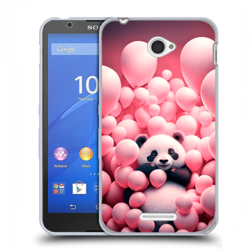 Пластиковый чехол на Sony Xperia E4 с принтом Панда