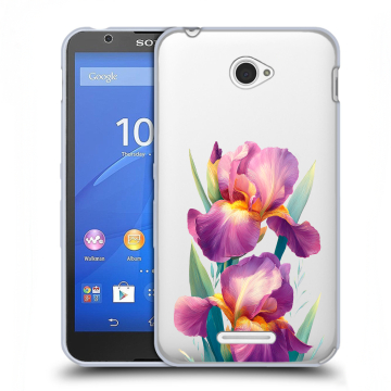 Пластиковый чехол на Sony Xperia E4 с принтом Цветы орхидеи Пластиковый чехол на Sony Xperia E4 с принтом Цветы орхидеи