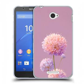 Пластиковый чехол на Sony Xperia E4 с принтом Цветы Пластиковый чехол на Sony Xperia E4 с принтом Цветы