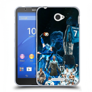 Пластиковый чехол на Sony Xperia E4 с принтом Реал Роналдо