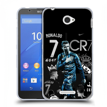 Пластиковый чехол на Sony Xperia E4 с принтом Реал Роналдо