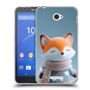Пластиковый чехол на Sony Xperia E4 с принтом Лиса Пластиковый чехол на Sony Xperia E4 с принтом Лиса