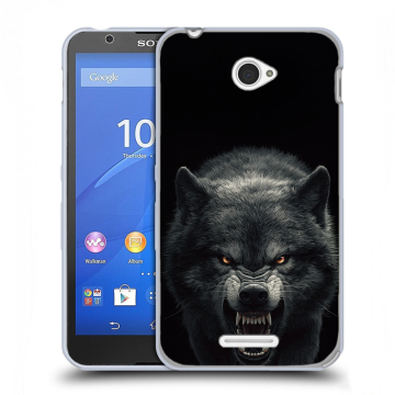 Пластиковый чехол на Sony Xperia E4 с принтом Волк Пластиковый чехол на Sony Xperia E4 с принтом Волк