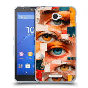 Пластиковый чехол на Sony Xperia E4 с принтом Модный принт Пластиковый чехол на Sony Xperia E4 с принтом Модный принт