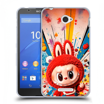 Пластиковый чехол на Sony Xperia E4 с принтом Labubu Лабубу Пластиковый чехол на Sony Xperia E4 с принтом Labubu Лабубу