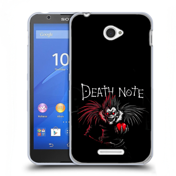 Пластиковый чехол на Sony Xperia E4 с принтом Death note Тетрадь смерти