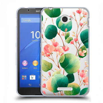 Пластиковый чехол на Sony Xperia E4 с принтом женский Пластиковый чехол на Sony Xperia E4 с принтом женский