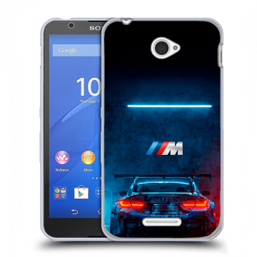 Пластиковый чехол на Sony Xperia E4 с принтом BMW БМВ Пластиковый чехол на Sony Xperia E4 с принтом BMW БМВ