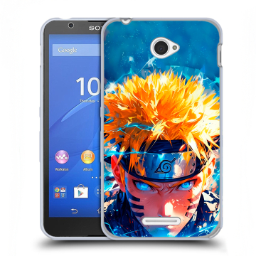 Пластиковый чехол на Sony Xperia E4 с принтом Аниме Наруто Naruto