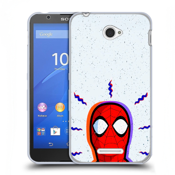 Пластиковый чехол на Sony Xperia E4 с принтом Spiderman Человек паук Пластиковый чехол на Sony Xperia E4 с принтом Spiderman Человек паук