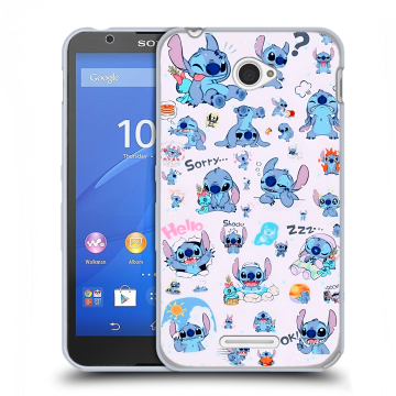 Пластиковый чехол на Sony Xperia E4 с принтом Лило и Стич