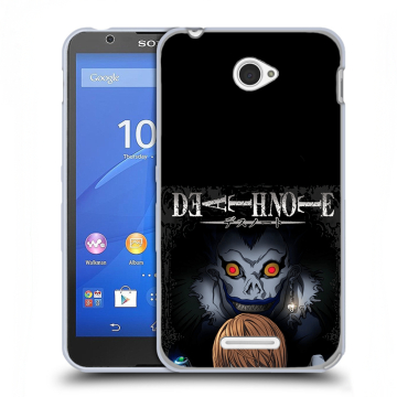 Пластиковый чехол на Sony Xperia E4 с принтом Death note Тетрадь смерти Пластиковый чехол на Sony Xperia E4 с принтом Death note Тетрадь смерти