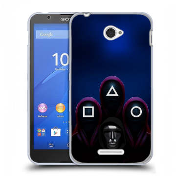 Пластиковый чехол на Sony Xperia E4 с принтом Игра Кальмара Пластиковый чехол на Sony Xperia E4 с принтом Игра Кальмара