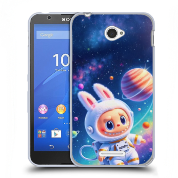 Пластиковый чехол на Sony Xperia E4 с принтом Labubu Лабубу Пластиковый чехол на Sony Xperia E4 с принтом Labubu Лабубу