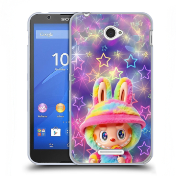 Пластиковый чехол на Sony Xperia E4 с принтом Labubu Лабубу Пластиковый чехол на Sony Xperia E4 с принтом Labubu Лабубу