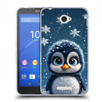Пластиковый чехол на Sony Xperia E4 с принтом Новый год Пластиковый чехол на Sony Xperia E4 с принтом Новый год