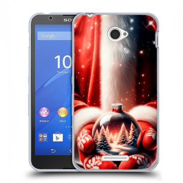 Пластиковый чехол на Sony Xperia E4 с принтом Новый год Пластиковый чехол на Sony Xperia E4 с принтом Новый год