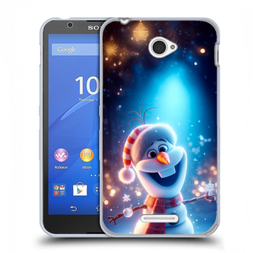 Пластиковый чехол на Sony Xperia E4 с принтом Новый год Пластиковый чехол на Sony Xperia E4 с принтом Новый год