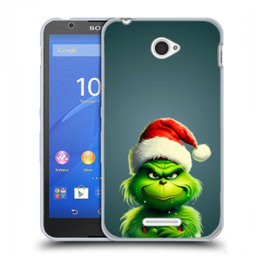 Пластиковый чехол на Sony Xperia E4 с принтом Новый год Пластиковый чехол на Sony Xperia E4 с принтом Новый год