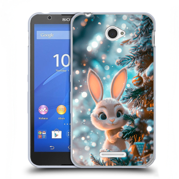 Пластиковый чехол на Sony Xperia E4 с принтом Новый год Пластиковый чехол на Sony Xperia E4 с принтом Новый год