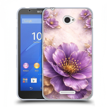 Пластиковый чехол на Sony Xperia E4 с принтом женский Пластиковый чехол на Sony Xperia E4 с принтом женский
