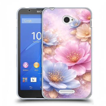 Пластиковый чехол на Sony Xperia E4 с принтом женский Пластиковый чехол на Sony Xperia E4 с принтом женский