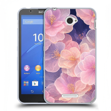Пластиковый чехол на Sony Xperia E4 с принтом женский Пластиковый чехол на Sony Xperia E4 с принтом женский