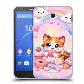 Пластиковый чехол на Sony Xperia E4 с принтом для девочек Пластиковый чехол на Sony Xperia E4 с принтом для девочек