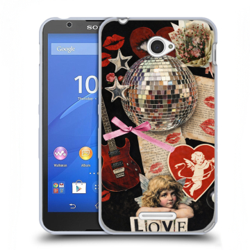 Пластиковый чехол на Sony Xperia E4 с принтом для девочек Пластиковый чехол на Sony Xperia E4 с принтом для девочек