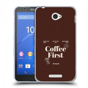 Пластиковый чехол на Sony Xperia E4 с принтом женский Пластиковый чехол на Sony Xperia E4 с принтом женский
