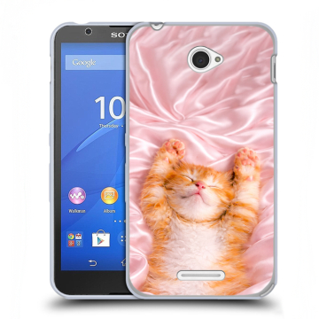 Пластиковый чехол на Sony Xperia E4 с принтом женский Пластиковый чехол на Sony Xperia E4 с принтом женский
