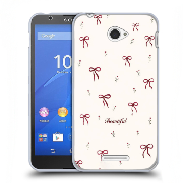 Пластиковый чехол на Sony Xperia E4 с принтом для девочек
