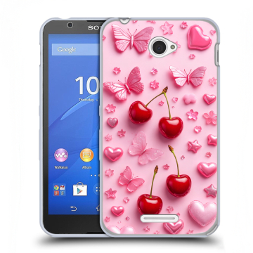 Пластиковый чехол на Sony Xperia E4 с принтом для девочек Пластиковый чехол на Sony Xperia E4 с принтом для девочек