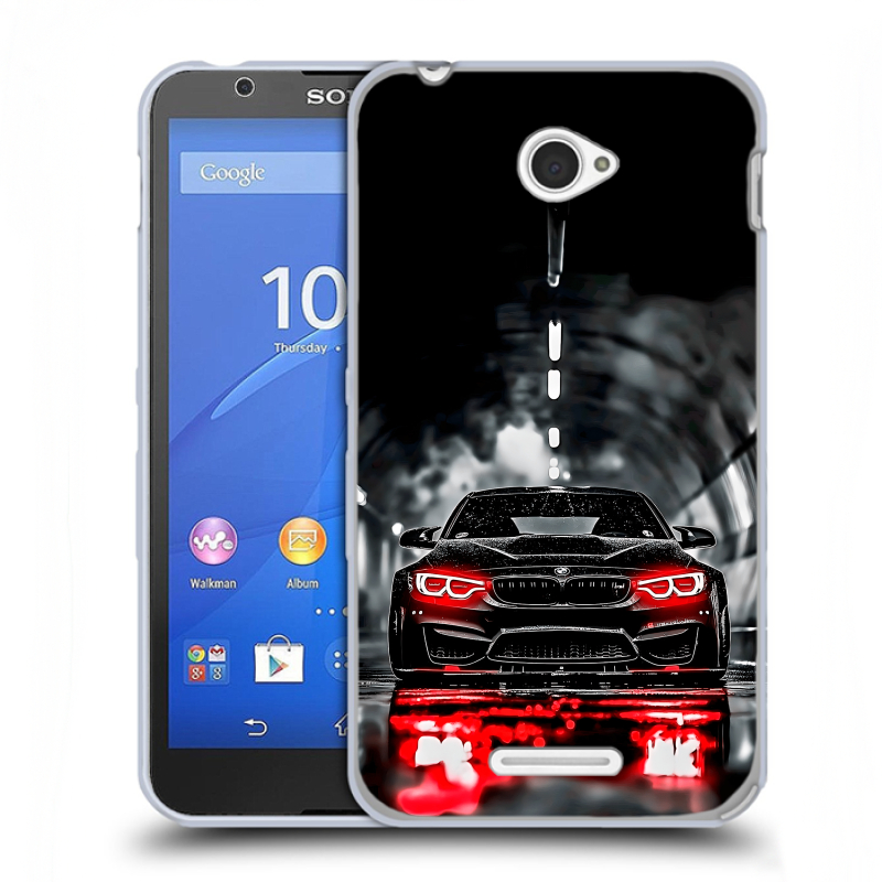 Пластиковый чехол на Sony Xperia E4 с принтом BMW БМВ Пластиковый чехол на Sony Xperia E4 с принтом BMW БМВ