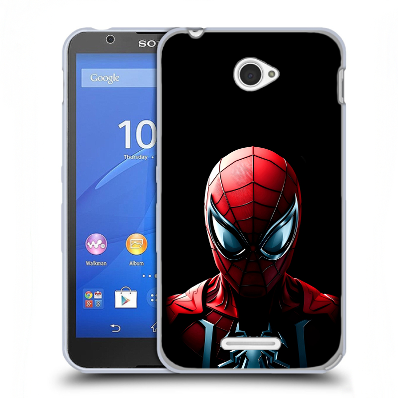 Пластиковый чехол на Sony Xperia E4 с принтом Spiderman Человек паук Пластиковый чехол на Sony Xperia E4 с принтом Spiderman Человек паук