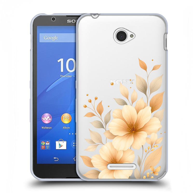 Пластиковый чехол на Sony Xperia E4 с принтом для девушки Пластиковый чехол на Sony Xperia E4 с принтом для девушки
