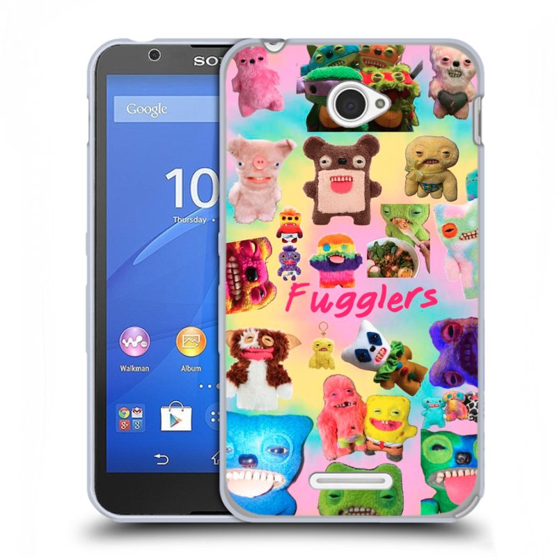 Пластиковый чехол на Sony Xperia E4 с принтом Флагер Fuggler Пластиковый чехол на Sony Xperia E4 с принтом Флагер Fuggler