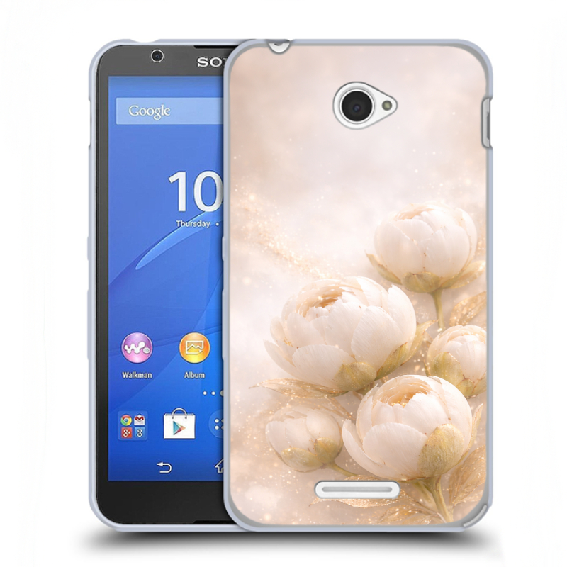 Пластиковый чехол на Sony Xperia E4 с принтом женский Пластиковый чехол на Sony Xperia E4 с принтом женский