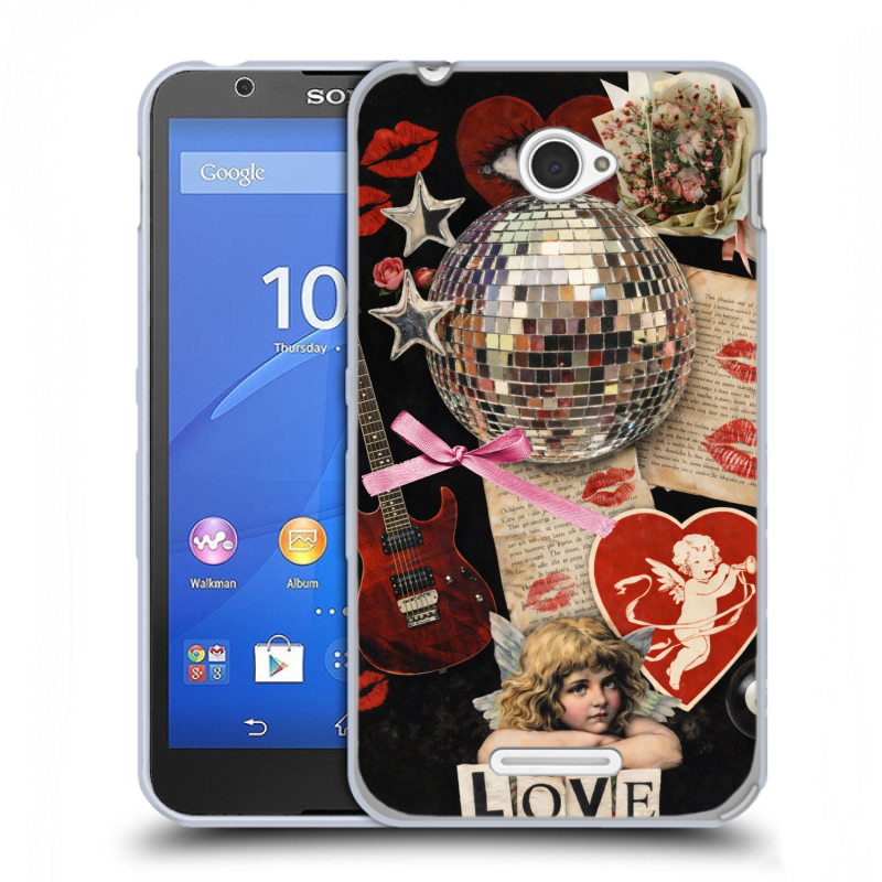 Пластиковый чехол на Sony Xperia E4 с принтом для девочек Пластиковый чехол на Sony Xperia E4 с принтом для девочек