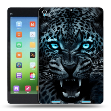 Силиконовый чехол на планшета Xiaomi MiPad с принтом Темный леопард